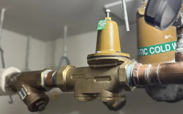 Watts pressure reducing valve on a domestic cold water line